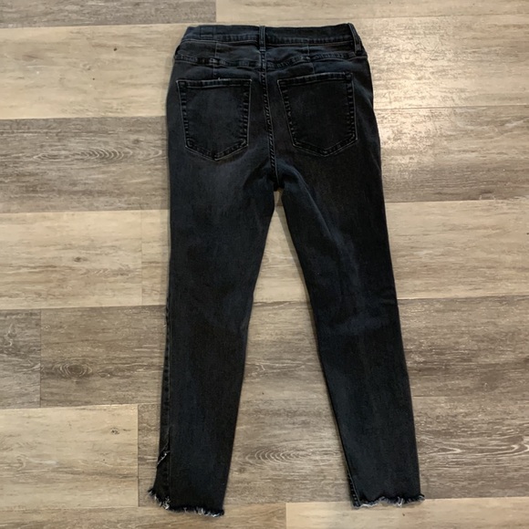 Free People We the Free distresses dark gray jeans 28 - Picture 3 of 3